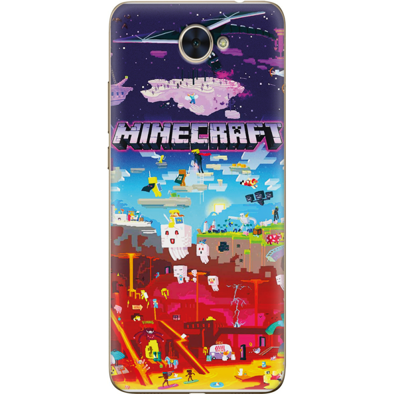 Чехол Uprint Huawei Y7 2017 Minecraft World Beyond