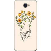 Чехол Uprint Huawei Y7 2017 Flower Hands