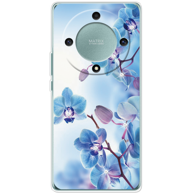 Чехол со стразами BoxFace Honor Magic 5 Lite 5G Orchids