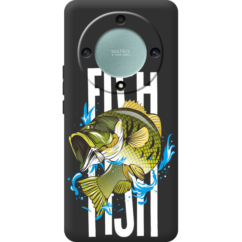 Черный чехол BoxFace Honor Magic 5 Lite 5G Fish