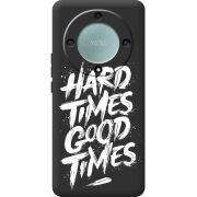 Черный чехол BoxFace Honor Magic 5 Lite 5G Hard Times Good Times