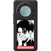 Черный чехол BoxFace Honor Magic 5 Lite 5G Attack On Titan - Ackerman