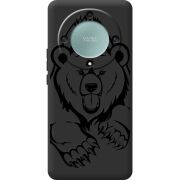 Черный чехол BoxFace Honor Magic 5 Lite 5G Grizzly Bear