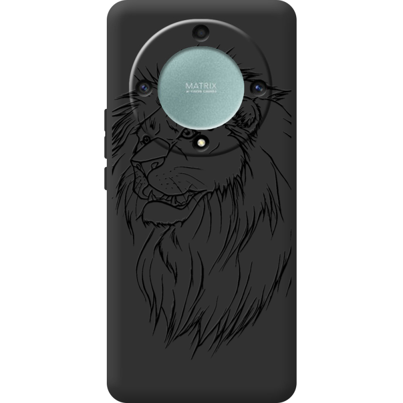 Черный чехол BoxFace Honor Magic 5 Lite 5G Lion