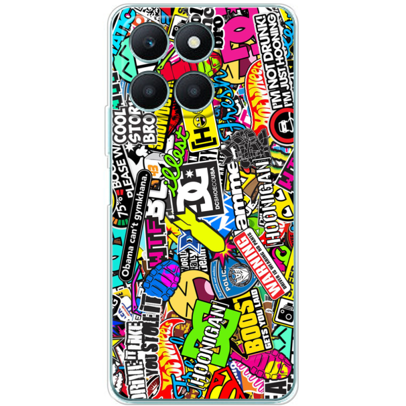 Чехол BoxFace Honor X6a Multicolored Inscriptions