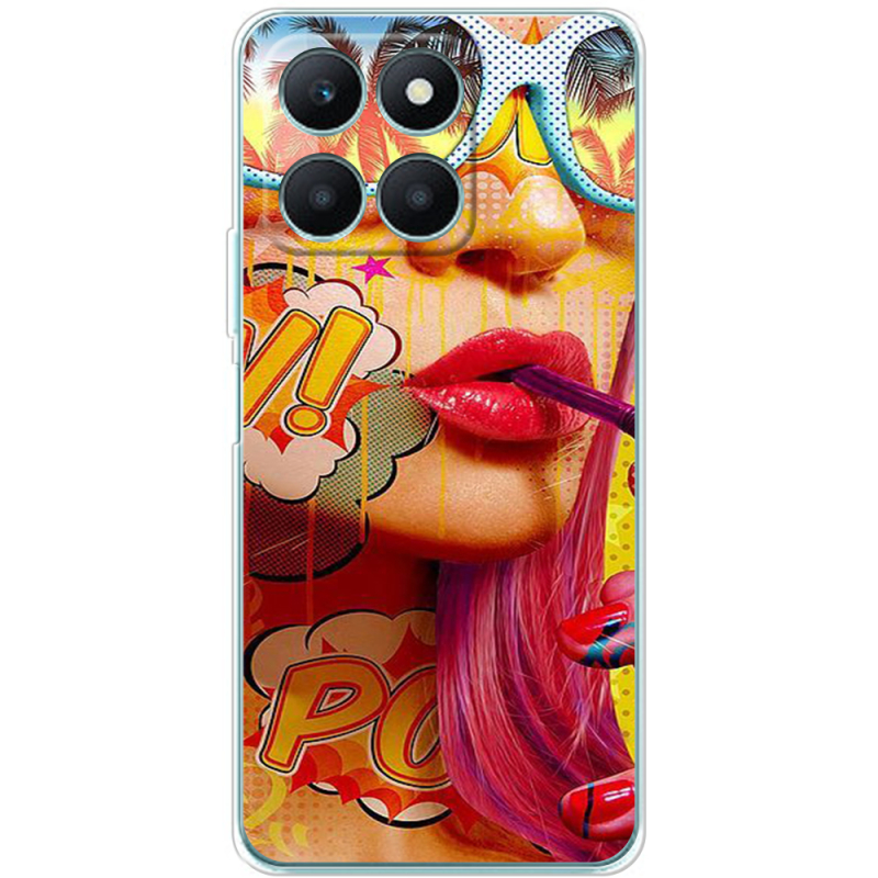 Чехол BoxFace Honor X6a Yellow Girl Pop Art