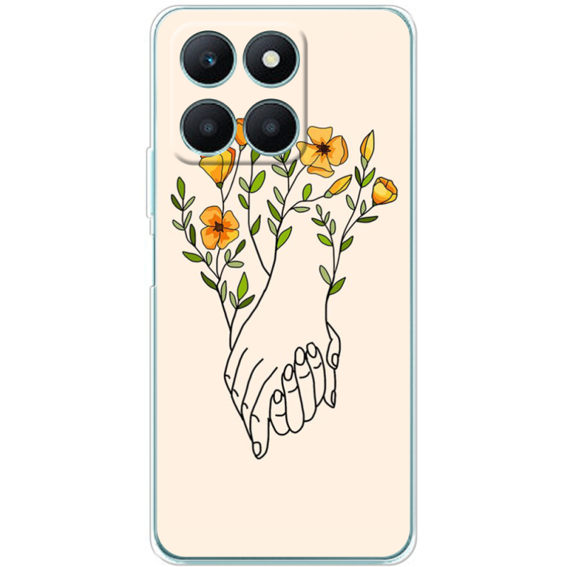 Чехол BoxFace Honor X6a Flower Hands