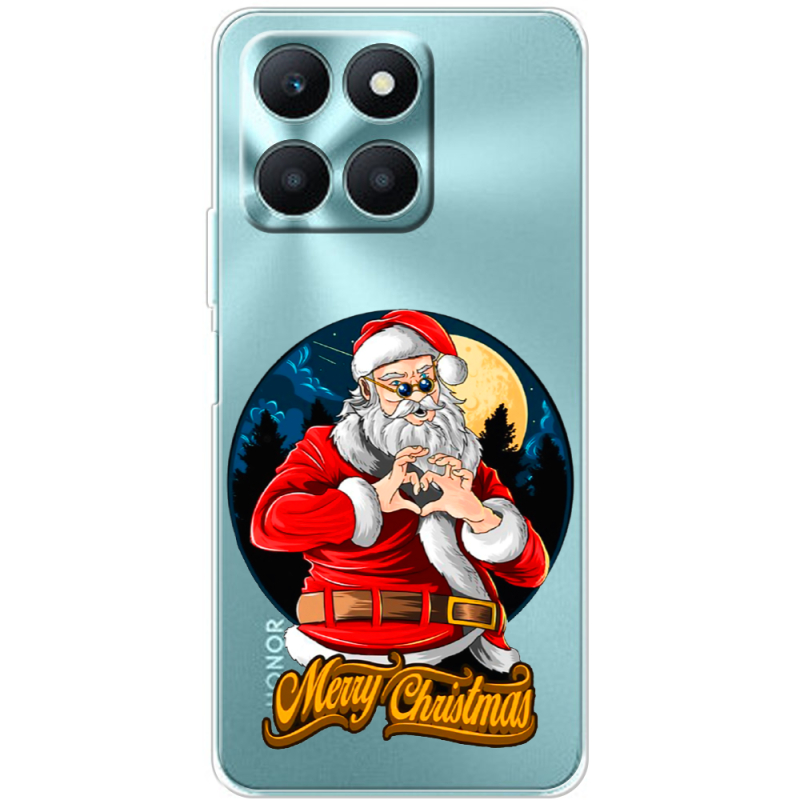 Прозрачный чехол BoxFace Honor X6a Cool Santa