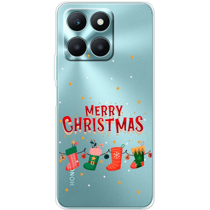 Прозрачный чехол BoxFace Honor X6a Merry Christmas