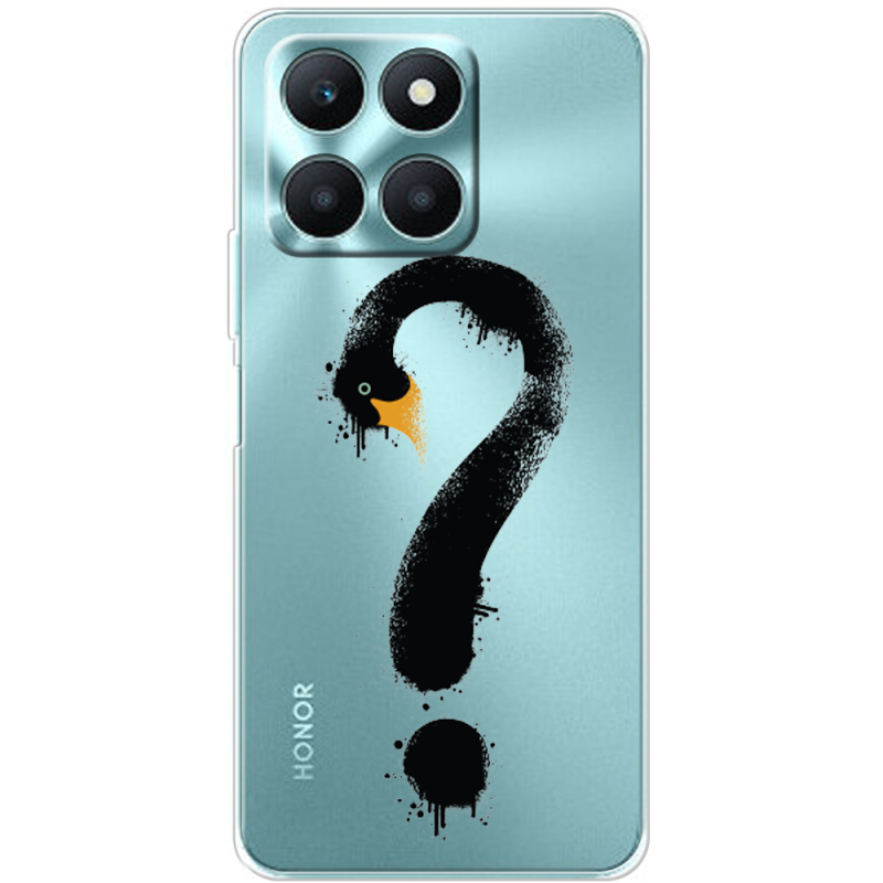 Прозрачный чехол BoxFace Honor X6a Swan question