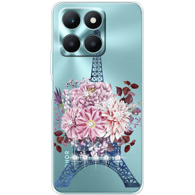 Чехол со стразами BoxFace Honor X6a Eiffel Tower