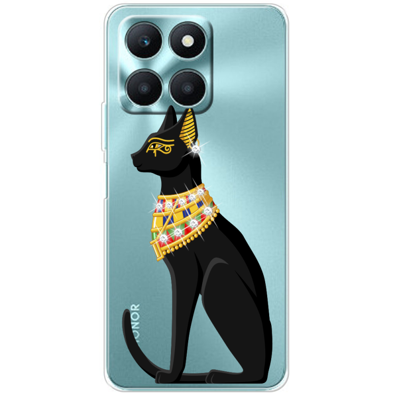 Чехол со стразами BoxFace Honor X6a Egipet Cat