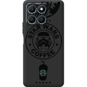 Черный чехол BoxFace Honor X6a Dark Coffee