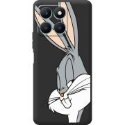 Черный чехол BoxFace Honor X6a Lucky Rabbit