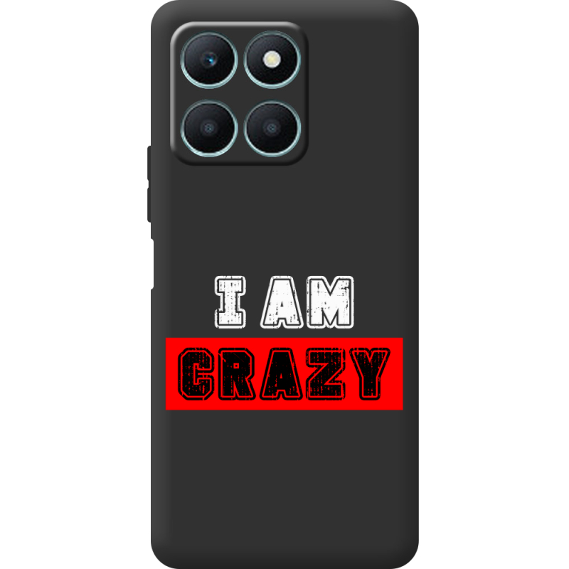 Черный чехол BoxFace Honor X6a I'm Crazy