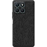 Черный чехол BoxFace Honor X6a Leaves