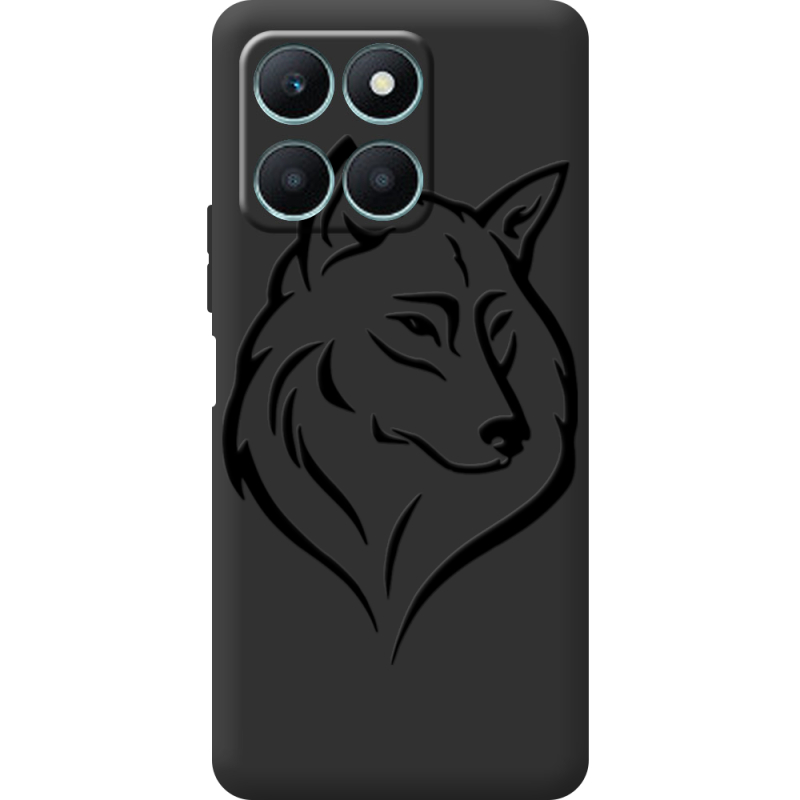 Черный чехол BoxFace Honor X6a Wolf