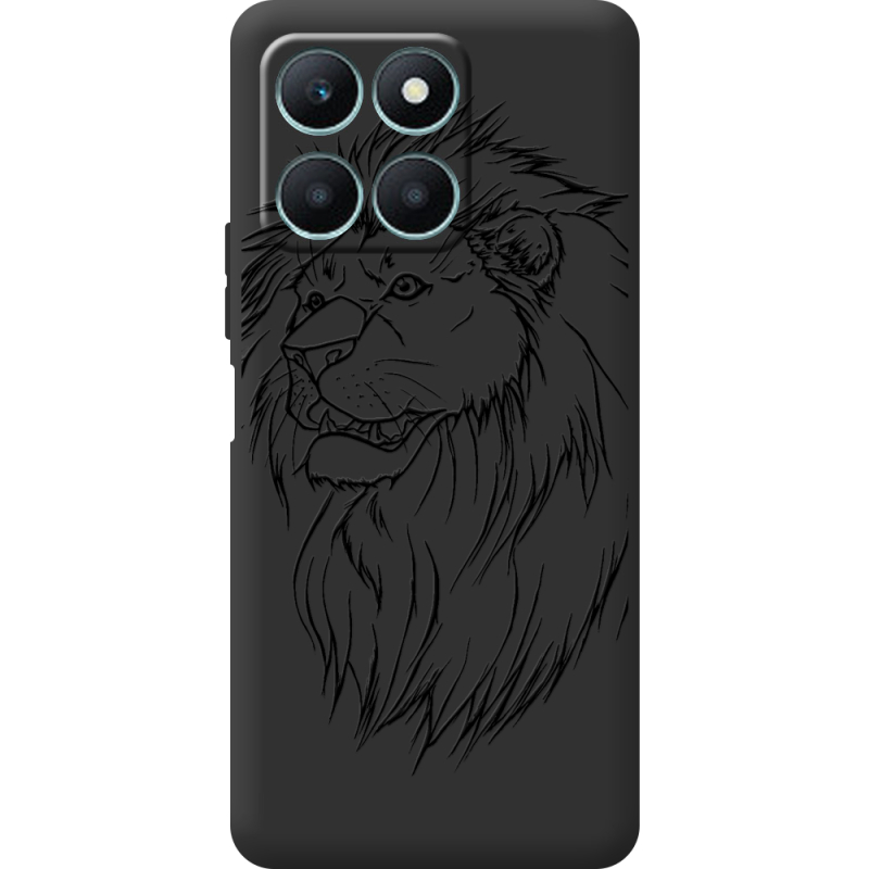 Черный чехол BoxFace Honor X6a Lion