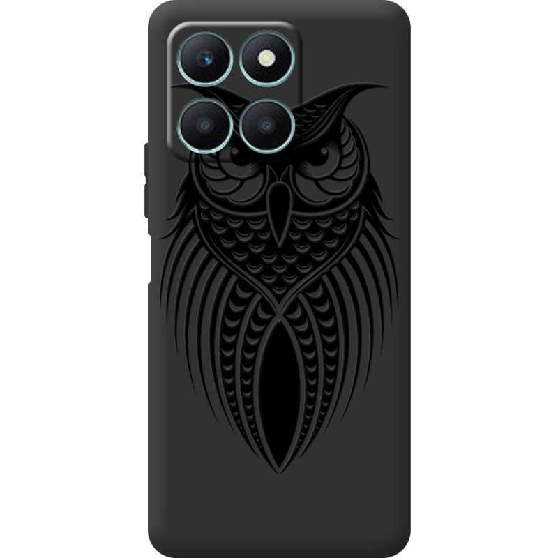 Черный чехол BoxFace Honor X6a Owl