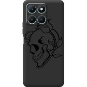 Черный чехол BoxFace Honor X6a Skull and Roses