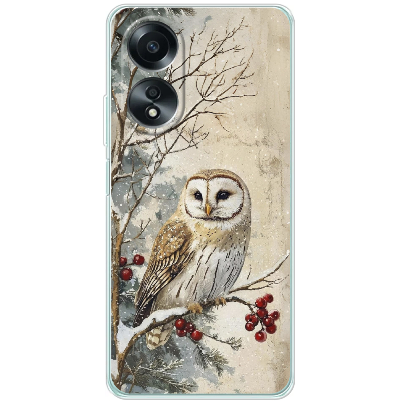 Чехол BoxFace OPPO A58 4G Christmas Owl
