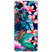 Чехол BoxFace OPPO A58 4G flowers in the tropics