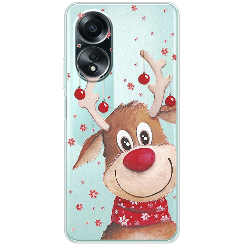 Прозрачный чехол BoxFace OPPO A58 4G Winter Deer