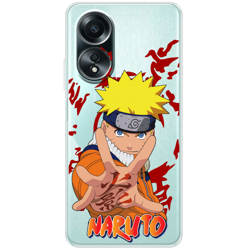 Прозрачный чехол BoxFace OPPO A58 4G Naruto