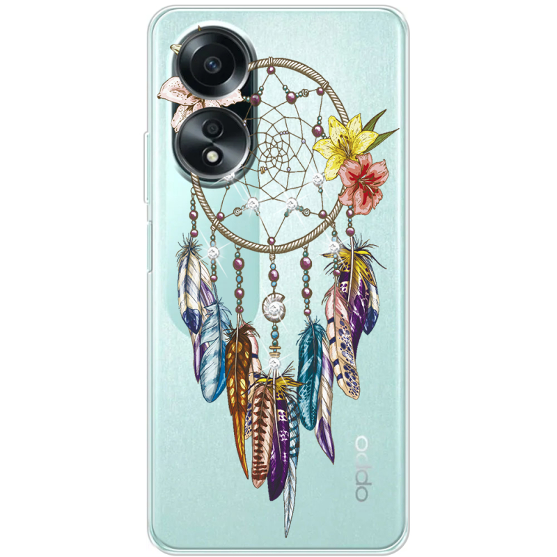 Чехол со стразами OPPO A58 4G Dreamcatcher