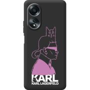 Черный чехол BoxFace OPPO A58 4G Pink Karl