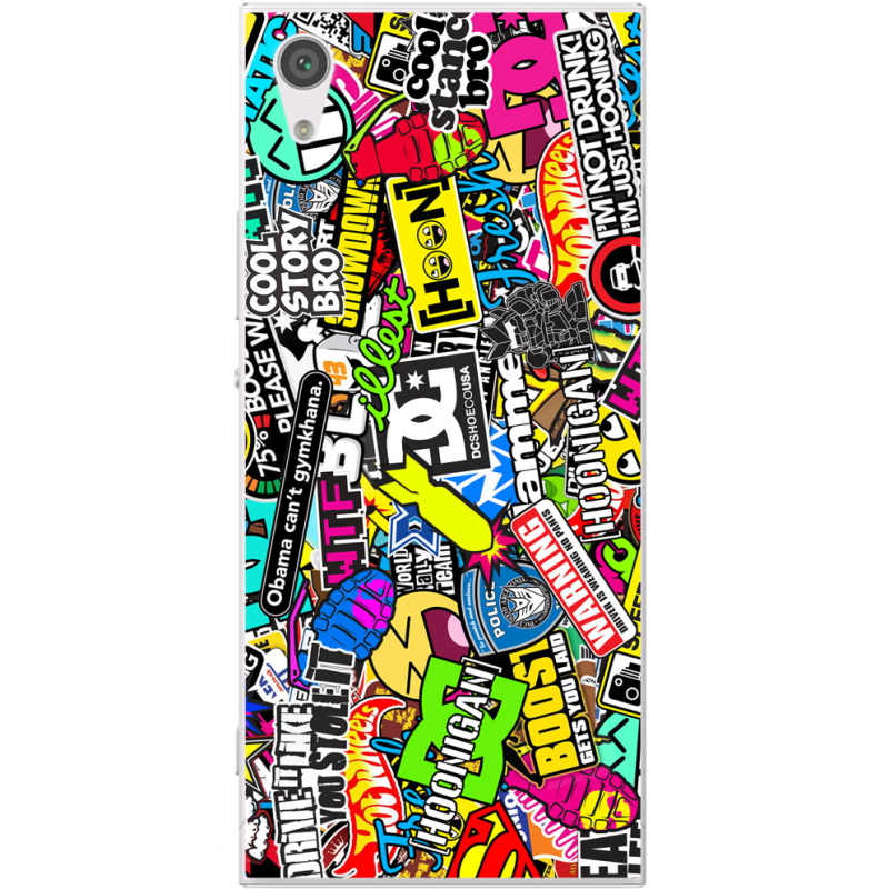 Чехол Uprint Sony Xperia XA1 G3116 / XA1 Dual G3112 Multicolored Inscriptions