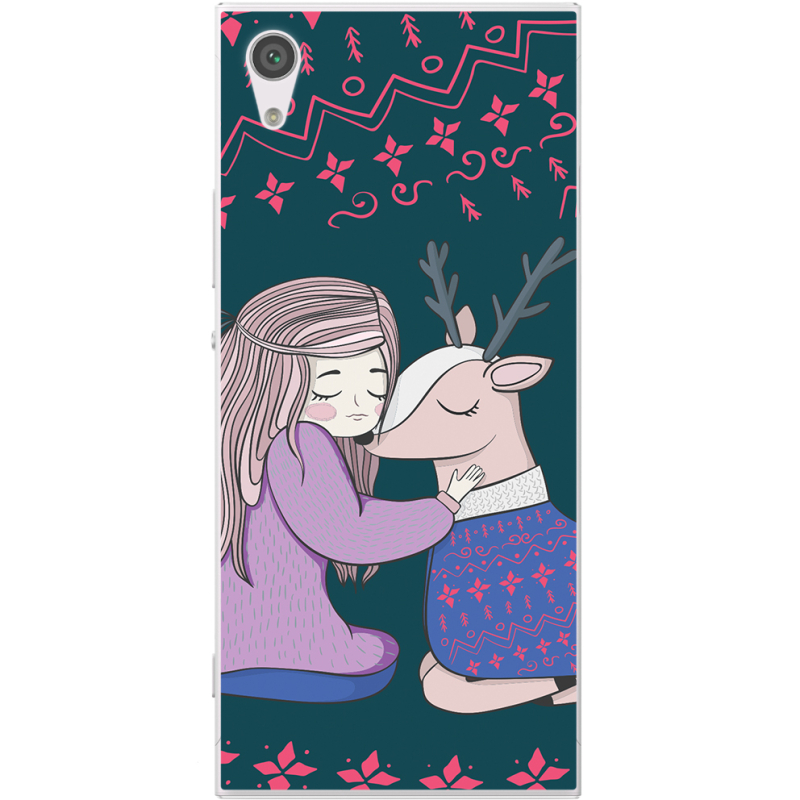 Чехол Uprint Sony Xperia XA1 G3116 / XA1 Dual G3112 Girl and deer