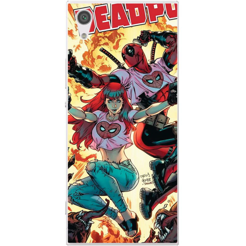 Чехол Uprint Sony Xperia XA1 G3116 / XA1 Dual G3112 Deadpool and Mary Jane