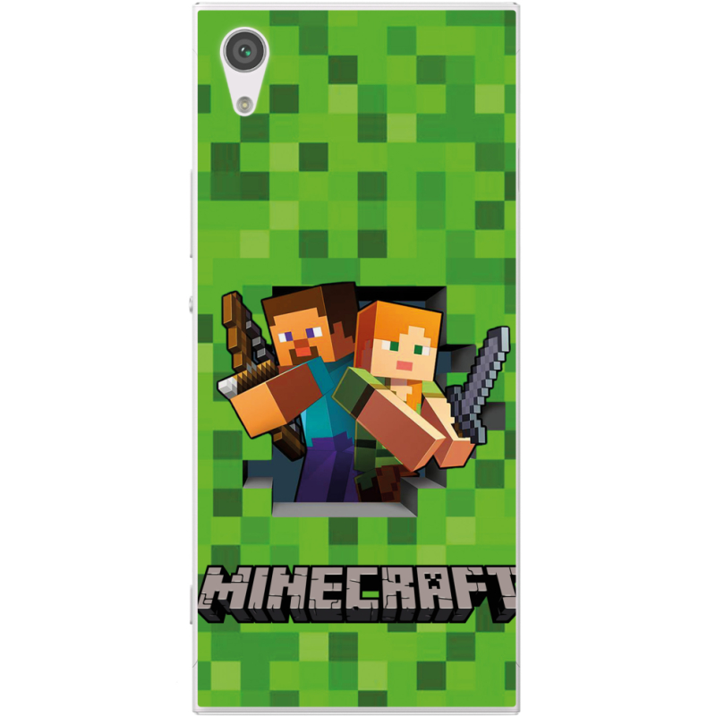 Чехол Uprint Sony Xperia XA1 G3116 / XA1 Dual G3112 Майнкрафт Стів і Алекс