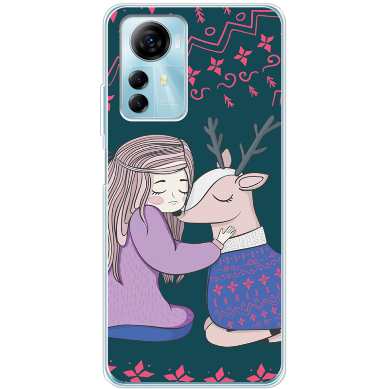 Чехол BoxFace ZTE Blade A72s Girl and deer