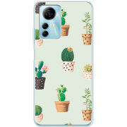 Чехол BoxFace ZTE Blade A72s L-green Cacti