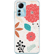 Чехол BoxFace ZTE Blade A72s Line Flowers