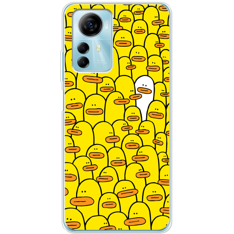 Чехол BoxFace ZTE Blade A72s Yellow Ducklings