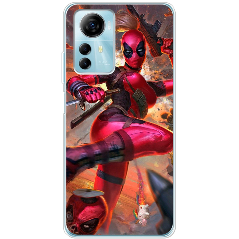 Чехол BoxFace ZTE Blade A72s Woman Deadpool