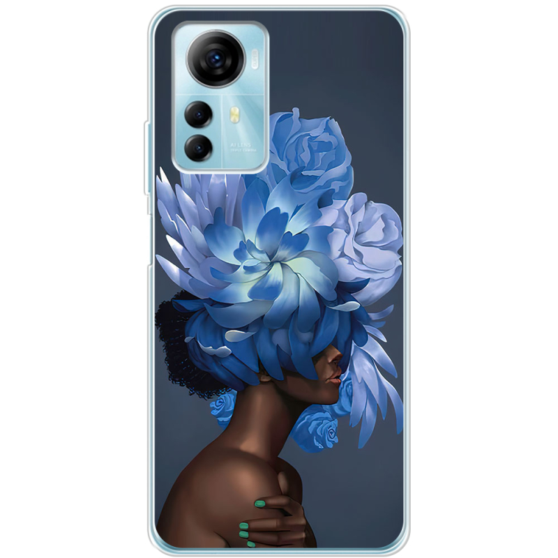 Чехол BoxFace ZTE Blade A72s Exquisite Blue Flowers