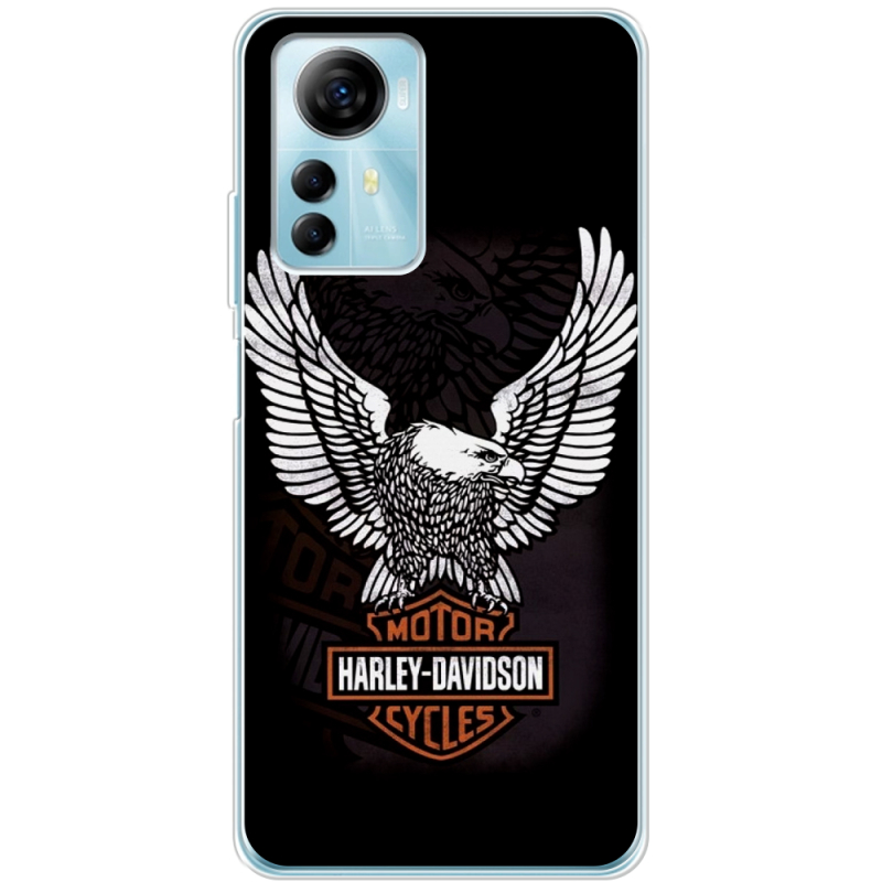 Чехол BoxFace ZTE Blade A72s Harley Davidson and eagle