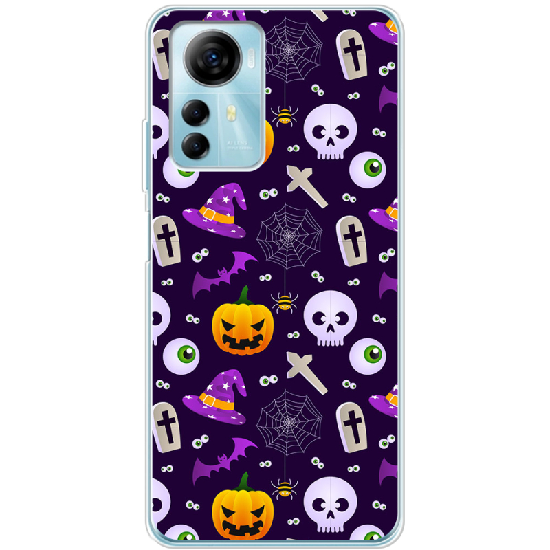 Чехол BoxFace ZTE Blade A72s Halloween Purple Mood