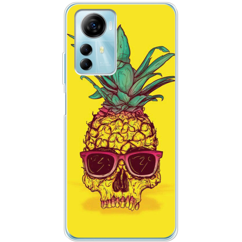 Чехол BoxFace ZTE Blade A72s Pineapple Skull