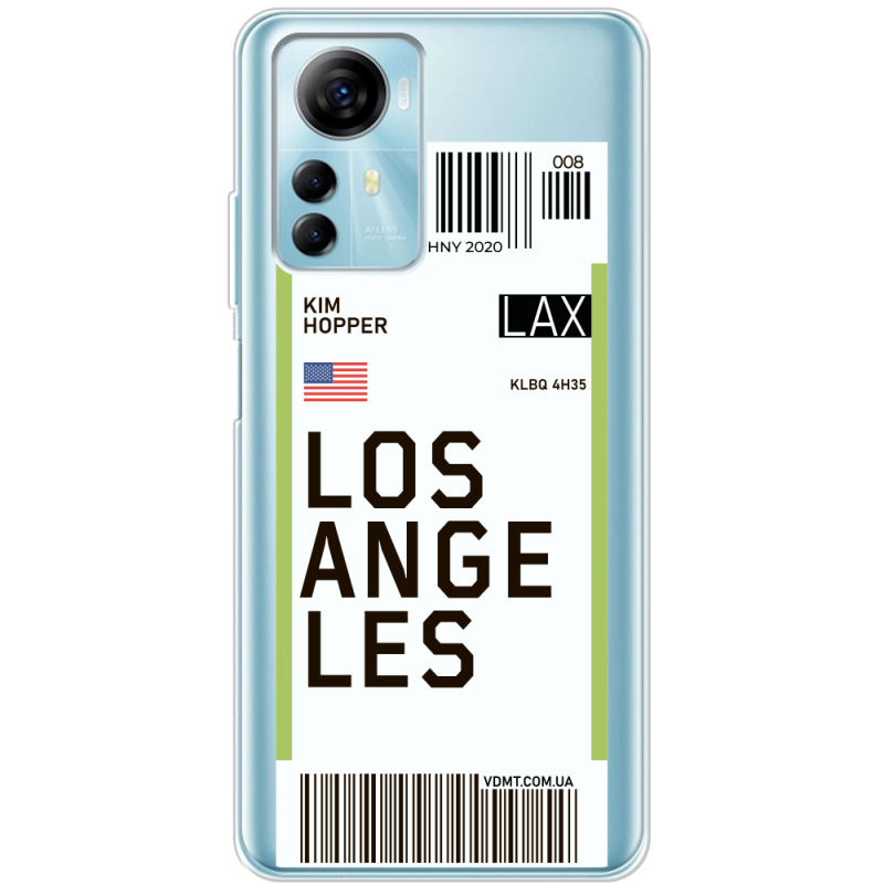 Прозрачный чехол BoxFace ZTE Blade A72s Ticket Los Angeles