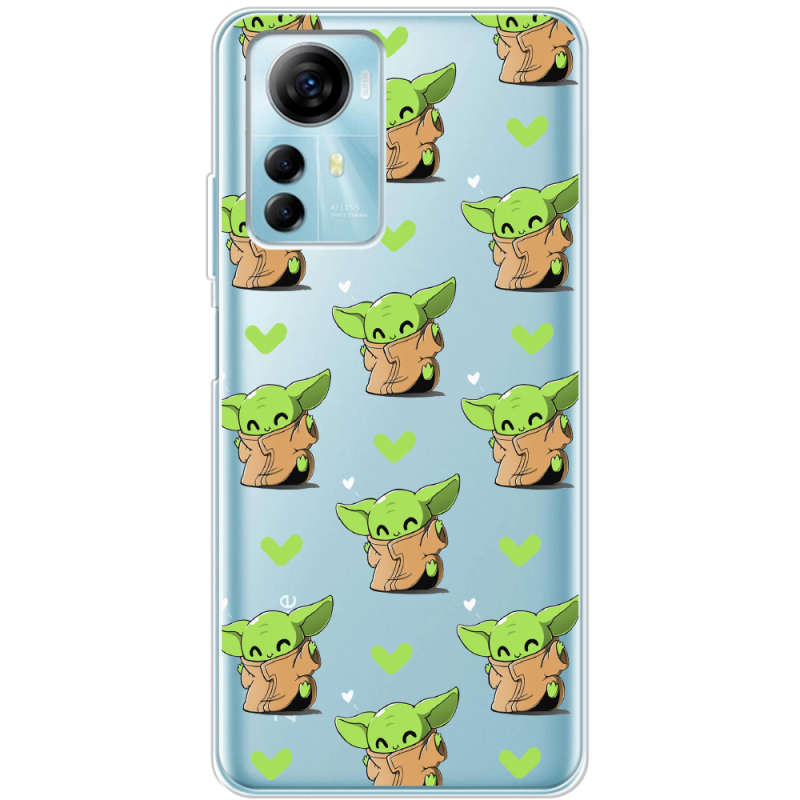 Прозрачный чехол BoxFace ZTE Blade A72s Pattern Baby Yoda