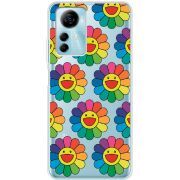 Прозрачный чехол BoxFace ZTE Blade A72s Hippie Flowers