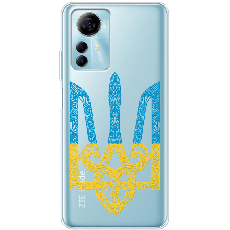 Прозрачный чехол BoxFace ZTE Blade A72s Gold Trident