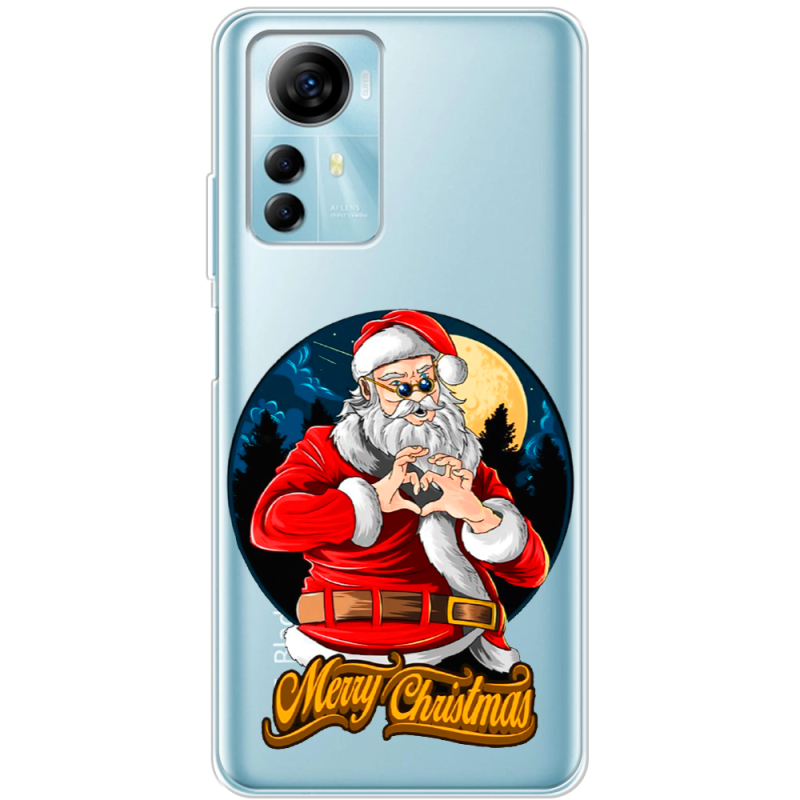 Прозрачный чехол BoxFace ZTE Blade A72s Cool Santa