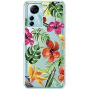 Прозрачный чехол BoxFace ZTE Blade A72s Tropical Flowers