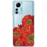 Прозрачный чехол BoxFace ZTE Blade A72s Red Poppies